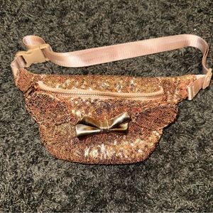 Disney Parks Loungefly Rose Gold Minnie Fanny Pack